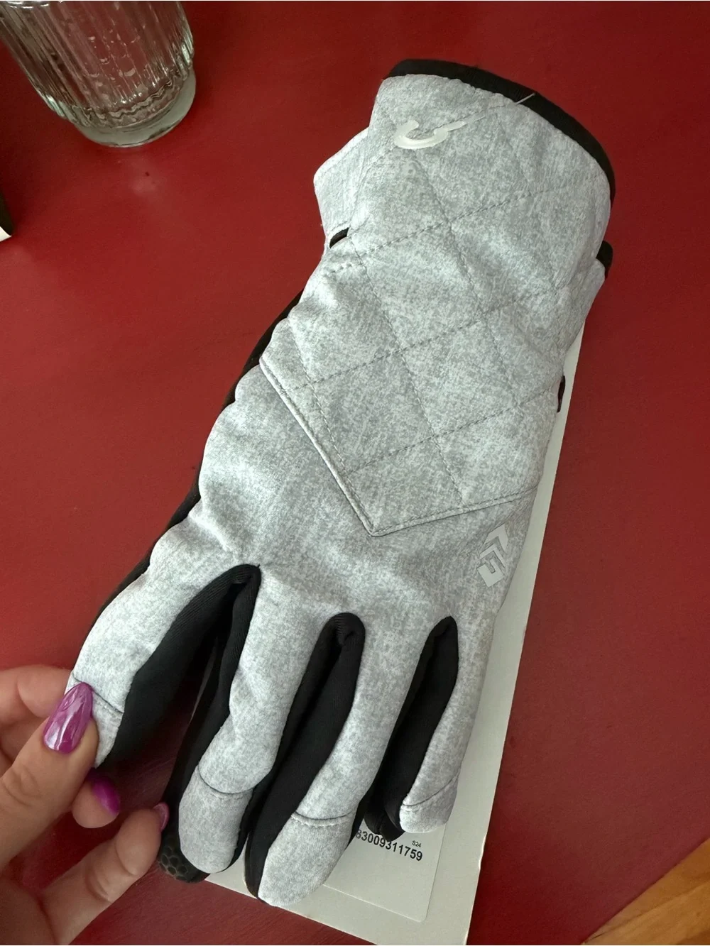 NEW women’s Free Country soft shell gloves outdoor gray black S/M touchscreen
